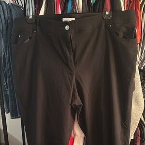 89th & Madison Black Boot Cut Pants